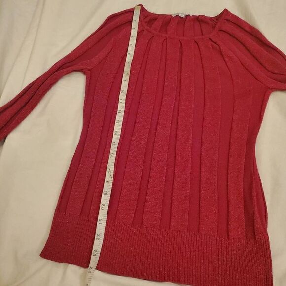 Joseph A. Sparkly Pink Stretchy Vintage Top M - Picture 11 of 11